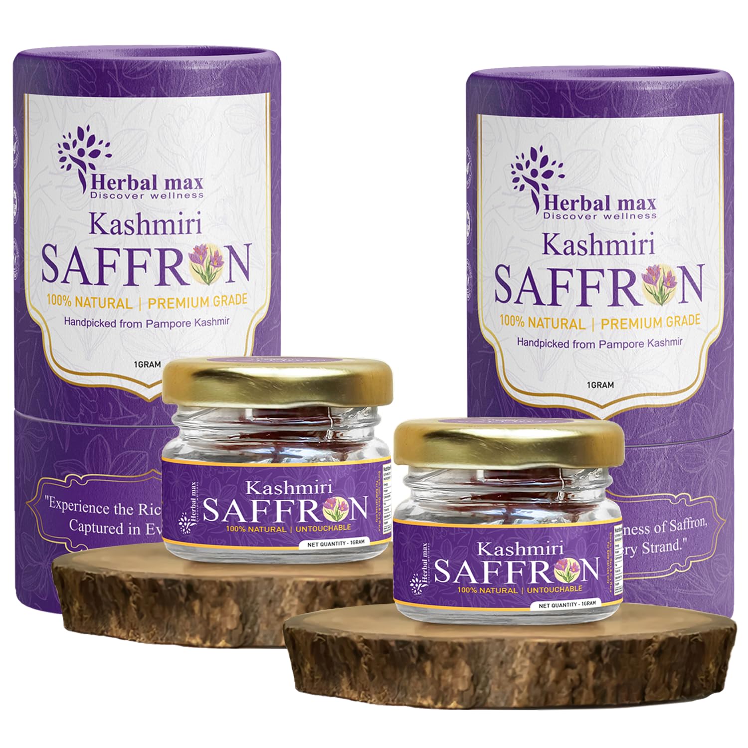 Herbal max Kashmiri Mongra Saffron Kesar, 1G Pack Of 2 | A+++ Grade | For Food, Cooking, Sweets Personal Use | Natural Jaffran Leaves, 2 Gm (B0CKMVS313) Amazon Price History, Amazon Price Tracker