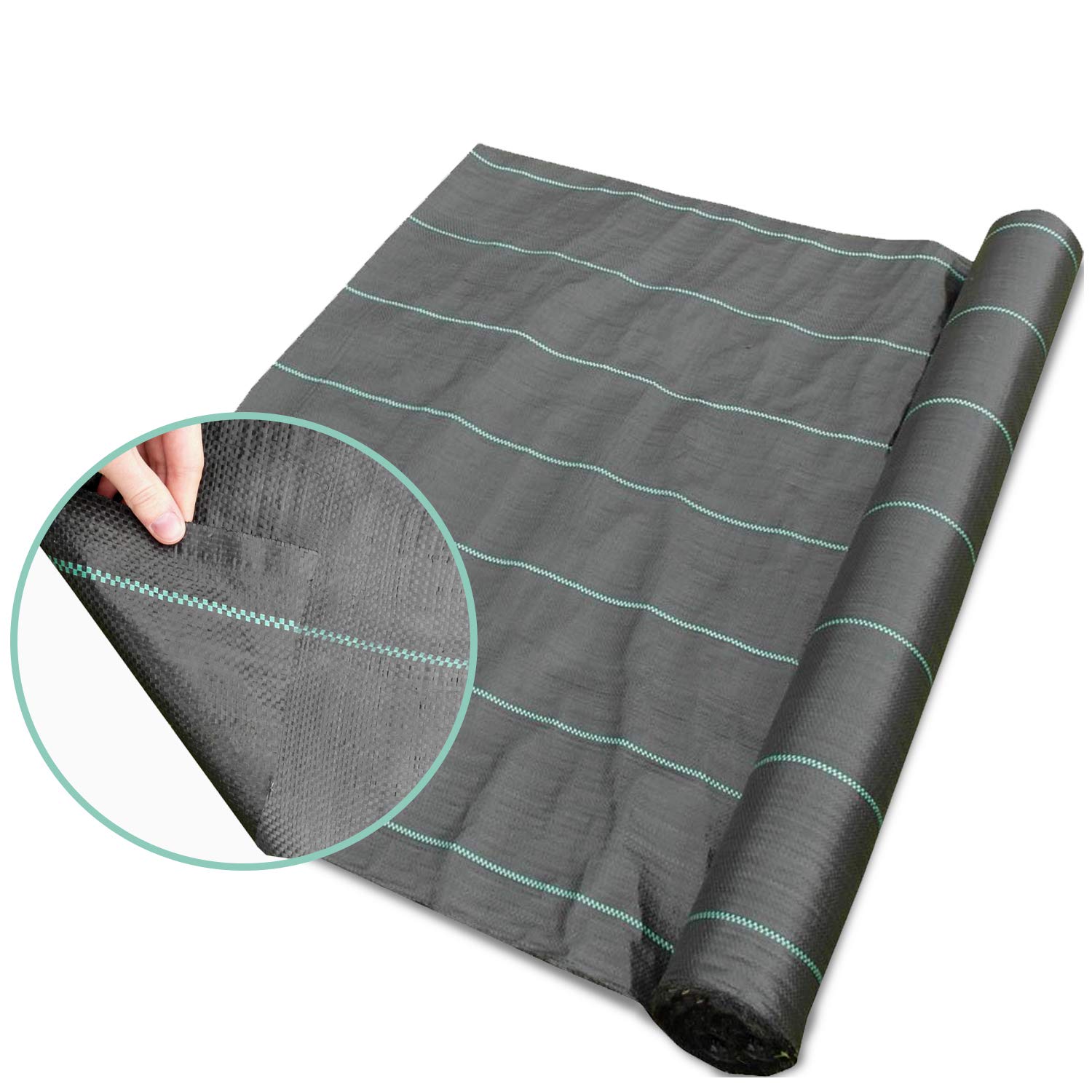 Buy ANSIO Weed Membrane 2Mx20M, Weed Control Fabric,Ground cover