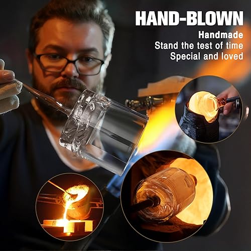 Miniatura 2 de Juego de 2 vasos de whisky, vasos de estilo antiguo, vasos de rocas para bourbon, escoth, cóctel