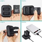EN-EL14/EN-EL14a ENEGON Replacement Battery 1500mAh(2-Pack) and Rapid Charger kit for Nikon D3100,D3200,D3300,D3400, D3500, D5100, D5200, D5300, D5500, CoolpixP7000,P7100,P7700,P7800 DSLR