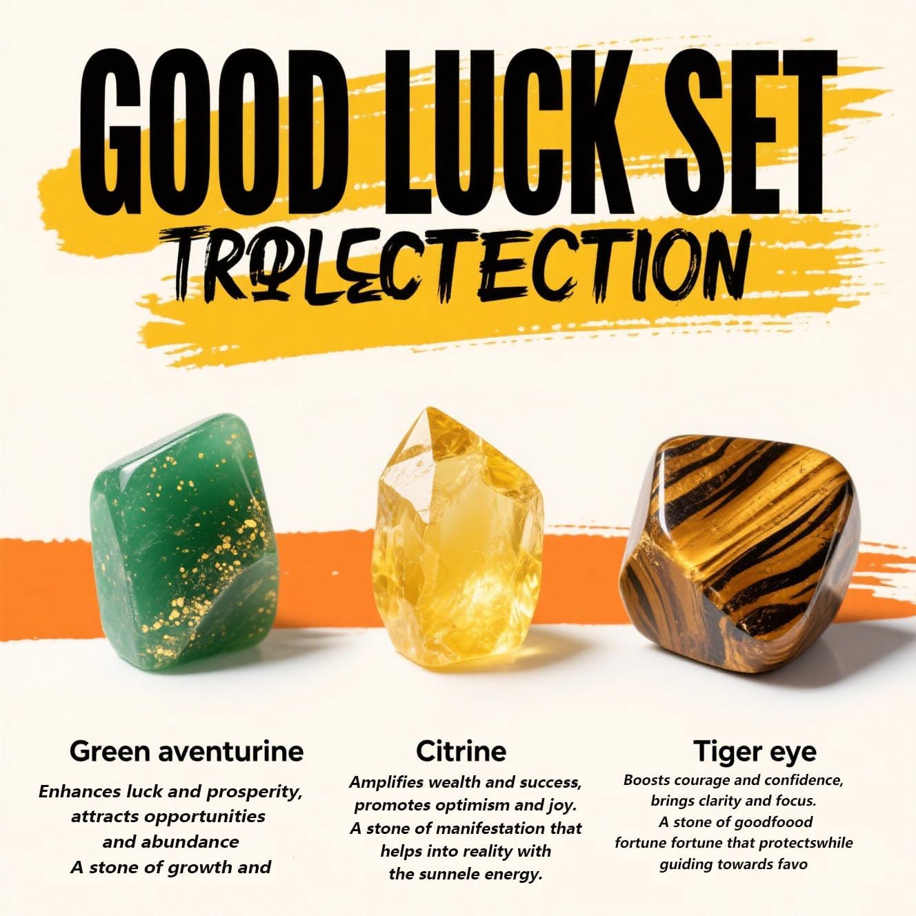 3pcs Wealth Money Bracelets,Healing Crystal Citrine Tiger Eye Bracelets for Women Men,Lucky Feng Shui Natural Stone Green Aventurine Beaded Spiritual Gemstone Jewelry Gifts - Image 2