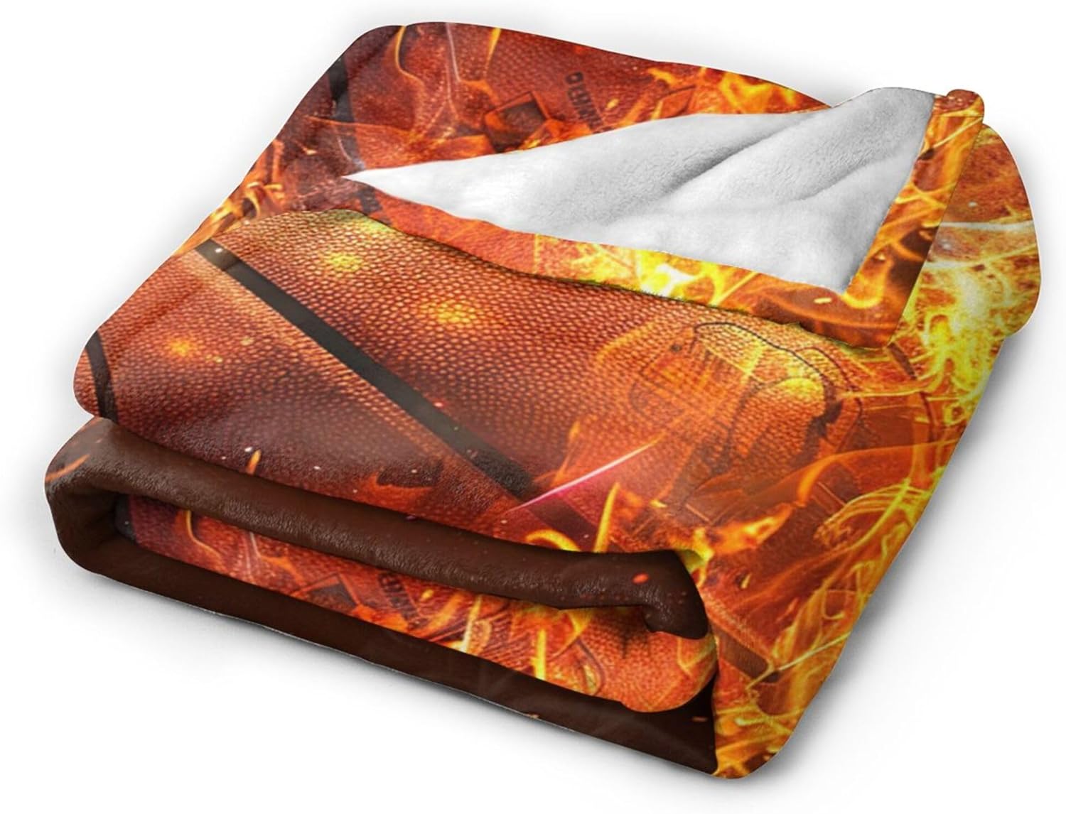 Basketball Blanket Sports Fleece Throw Blanket Super Soft Warm Cozy Fuzzy Plush Basketball Team Player Gifts for Sport Fans Girls Boys Kids Room Decor50 X60