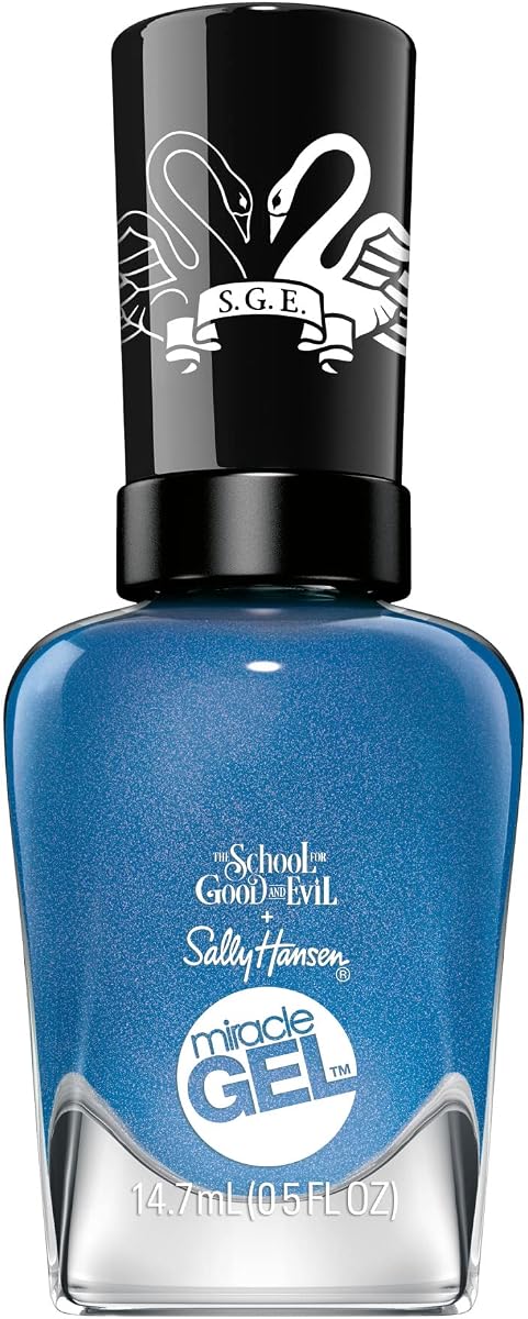 Miracle Gel™, The School for Good and Evil The Storian, fórmula similar a un gel de larga duración, no necesita lámpara UV, esmalte de uñas azul