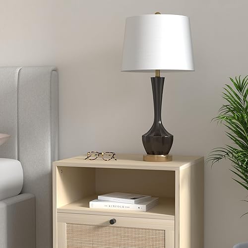 Miniatura 2 de SAFAVIEH Lighting Collection Ronan - Lámpara de mesa moderna y contemporánea de 28 pulgadas para dormitorio, sala de estar, oficina, escritorio,