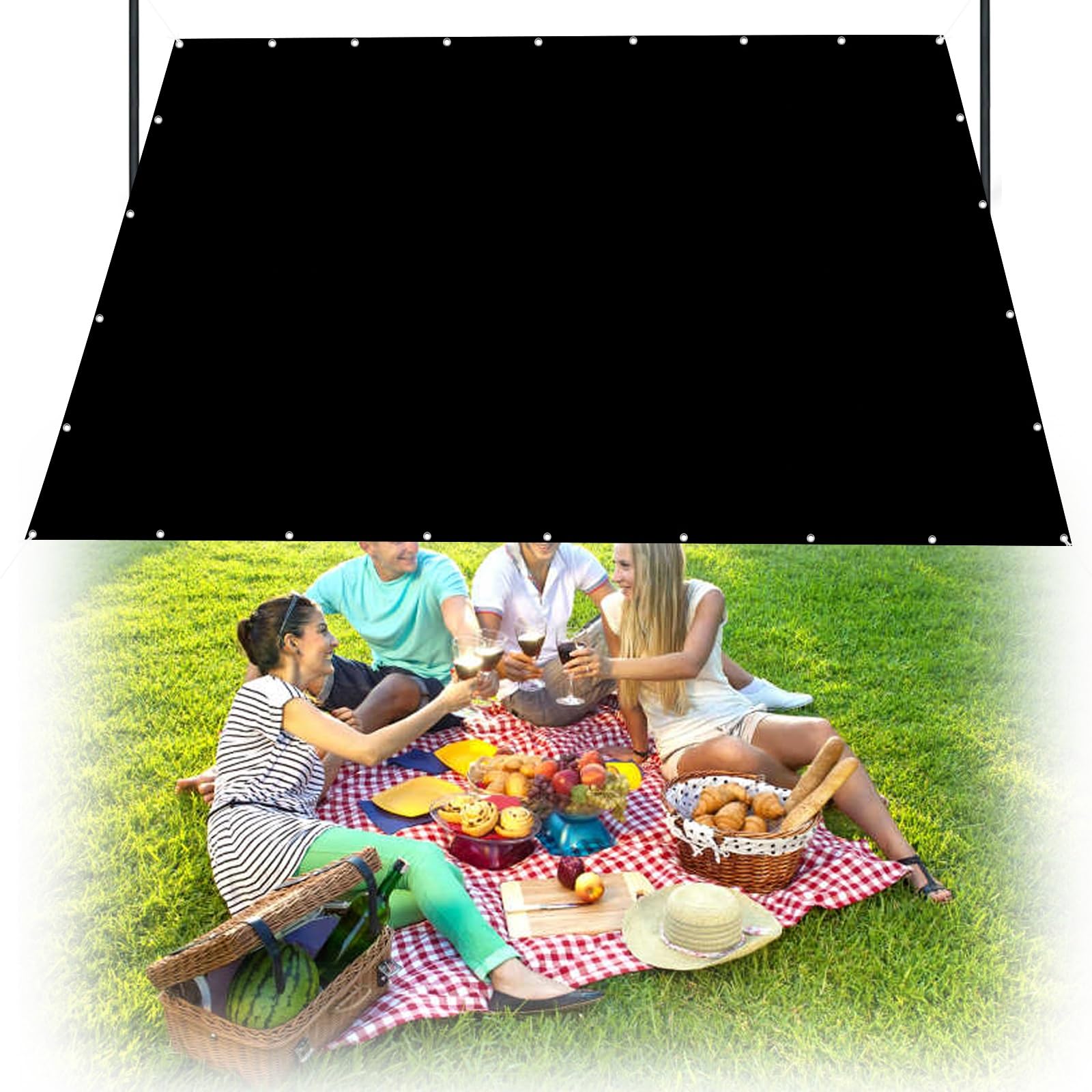 Filet d'ombrage de jardin avec protection solaire anti-UV 120x300