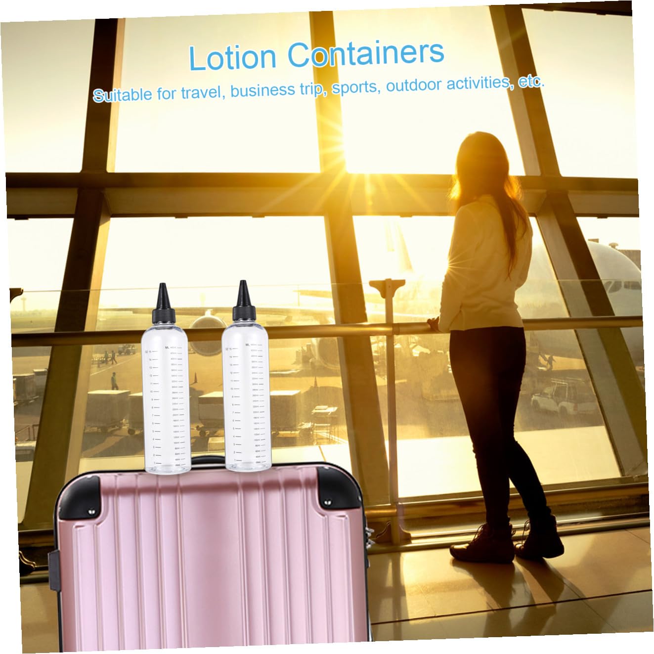 UKCOCO Botellas Exprimibles Transparentes Medidoras 12 Unidades 500 Ml para Peluquería Cuidado del Cabello Aplicación de Líquidos Permanentes Punta de Aguja