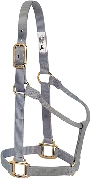 Weaver Leather 35-7003-GH Original Non-Adjustable Halter, 1" Yearling Horse, Graphite