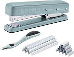 Bostitch Titan Heavy Duty Metal Stapler, 50 Sheet Capacity with 1250 Staples and Ergonomic Staple Remover, Jam Free Stapling, Full Strip Stapler for Desk, Office and Classroom, Black