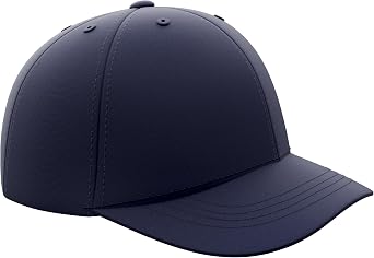 Great Call Athletics | Pro Flex Fit Umpire Hat | Baseball Softball Black or Navy Base Plate Combo NFHS Approved Ump Cap Poly Spandex Water Resistant Large-XL, 4-Stitch Plate, Navy