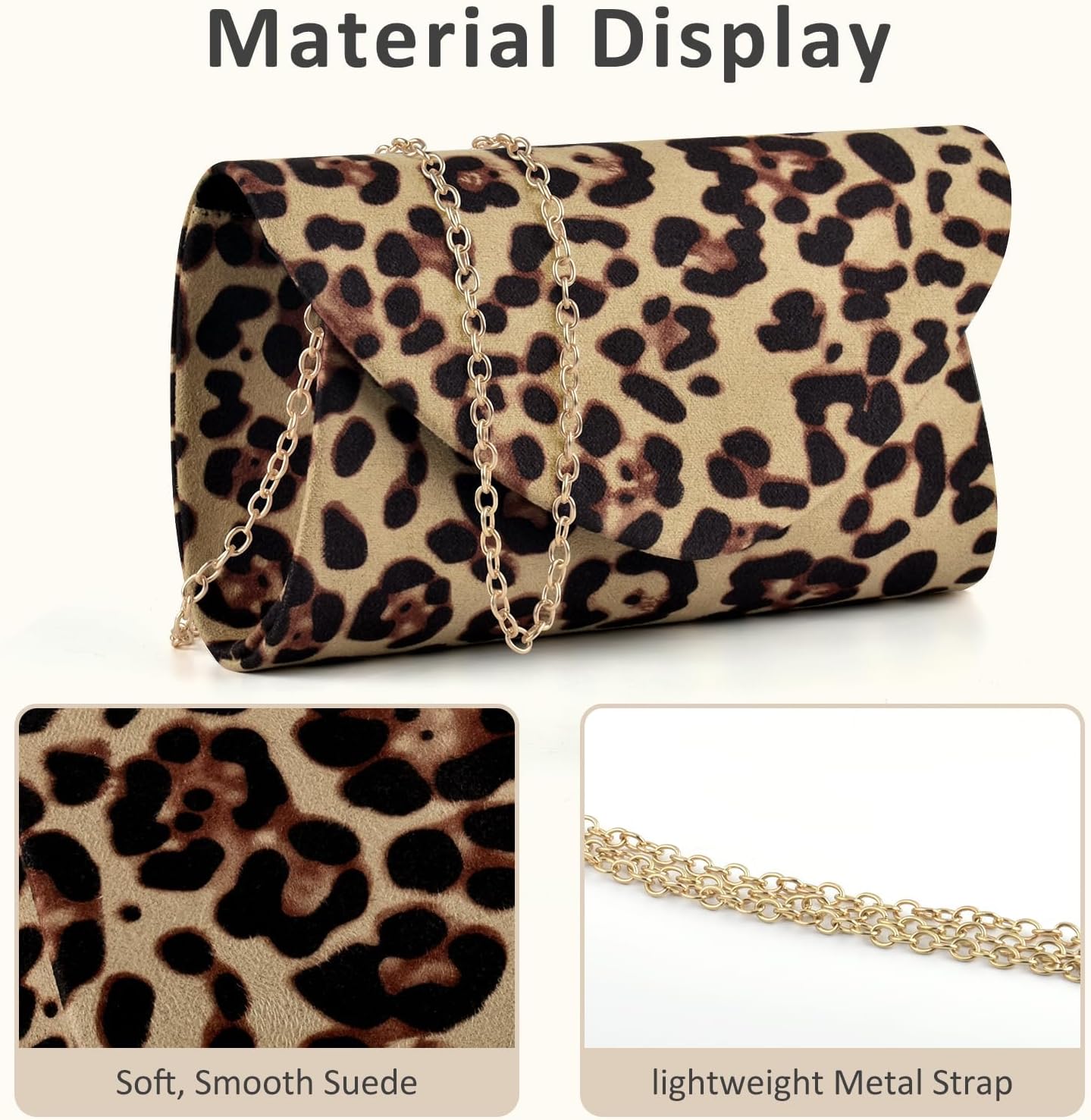 PACETAP Clutch Purses for Women, Handbags with Chain for Women Formal, Evening Bag for Wedding Party Cocktail Prom Dinner - Image 4