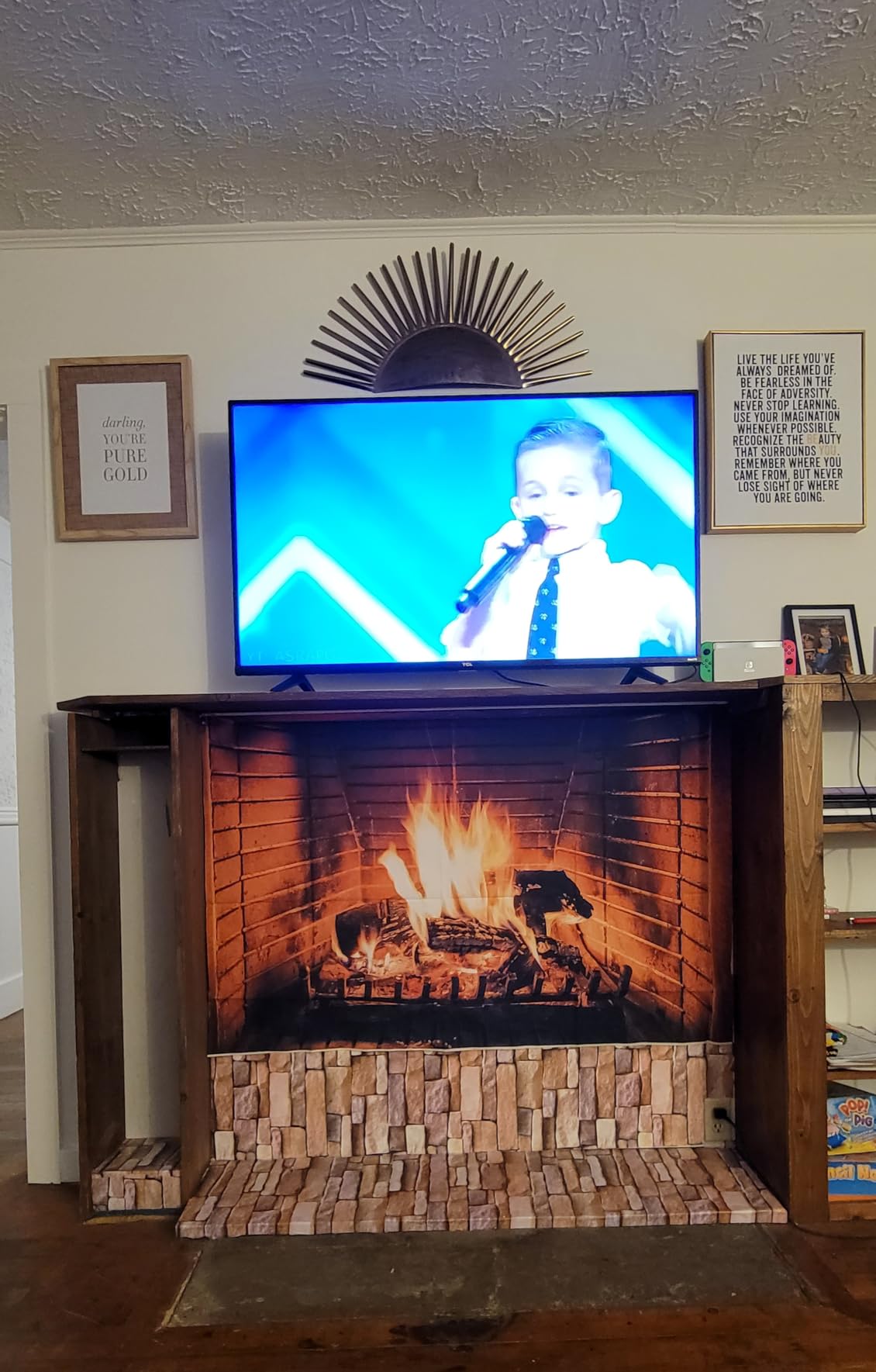 6/mo Finance Yancorp 32.8ft Peel and Stick Wallpaper Stone Brick