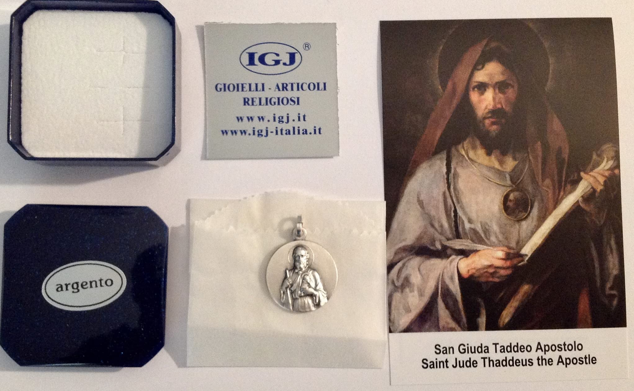 Medalla de San Judas Tadeo Apóstol de Plata Maciza 925 - Patrono de casos imposible