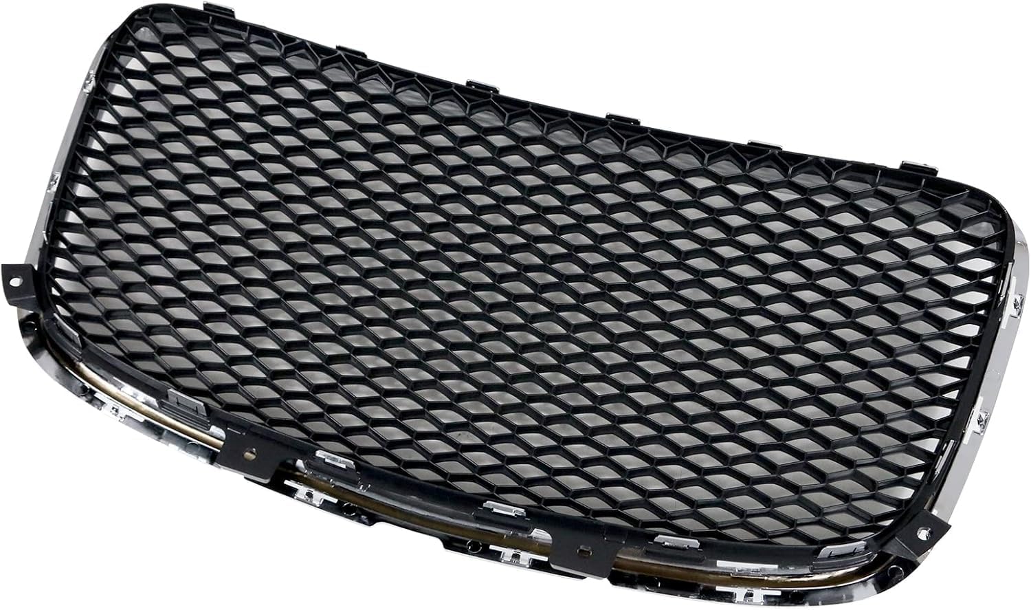 Front Grille compatible with 2015-2022 Chrysler 300 Black With Chrome Surround