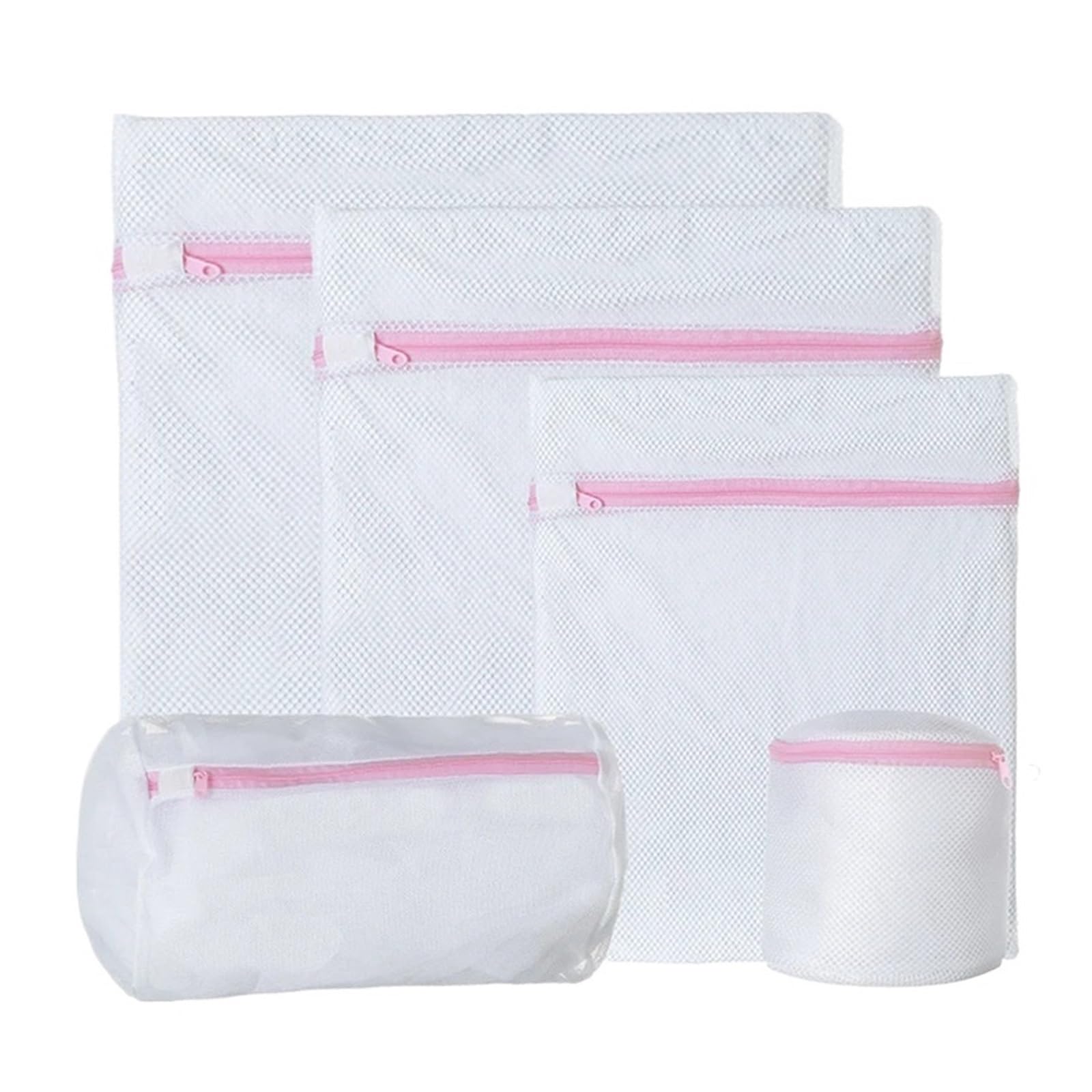 5 teile/satz Wäsche Waschen Taschen, Kompatibel for Dessous Bh Socken Unterwäsche Waschmaschine Kleidung Schutz Net Mit Reißverschluss Mesh