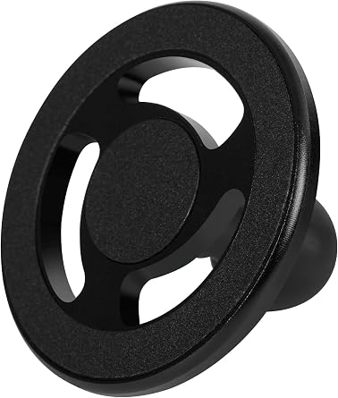 Nilkatss Magnetic Dash Mount with 20mm Ball for 0.787" Arm - Magnetic Phone Holder Fits MagSafe iPhone & All Smartphones, Includes 2 Metal Plates, Strong Hold & Easy AdjustMagsafe Mounting Only