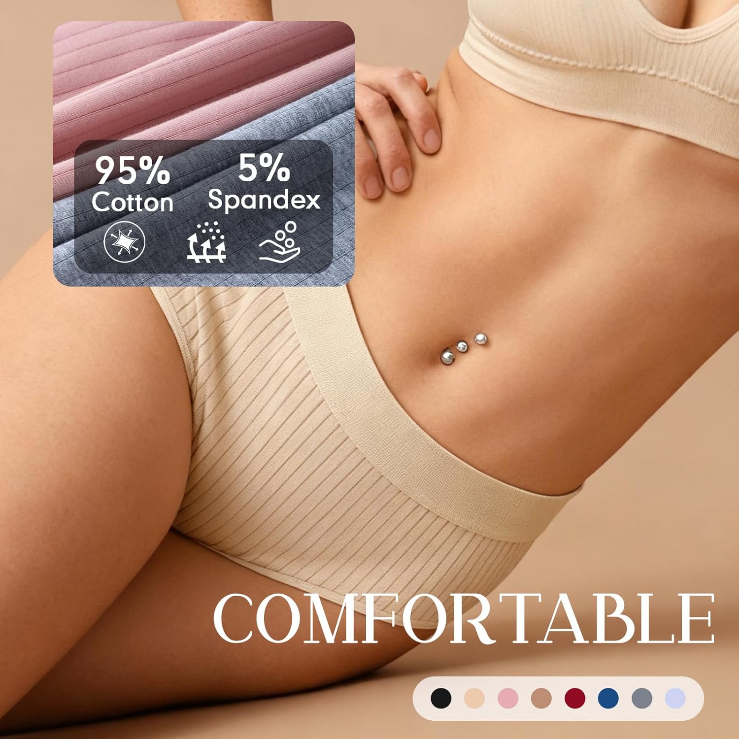 100 PCS Woman Underwear Bulk - Mixed Colors Sizes Cotton Full Coverage Panty Wholesale for Donation Homeless Shelter - Image 3
