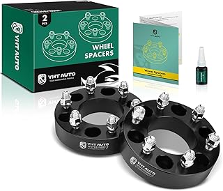 YHTAUTO 6x135mm Wheel Spacers 1.5 inch Fits 2003-2014 Ford F-150, Expedition & Lincoln Navigator, Mark LT, Forged Tire Spacers 38mm with M14x2 Studs 87mm Hub Bore, Not Hubcentric, 2Pcs, Black