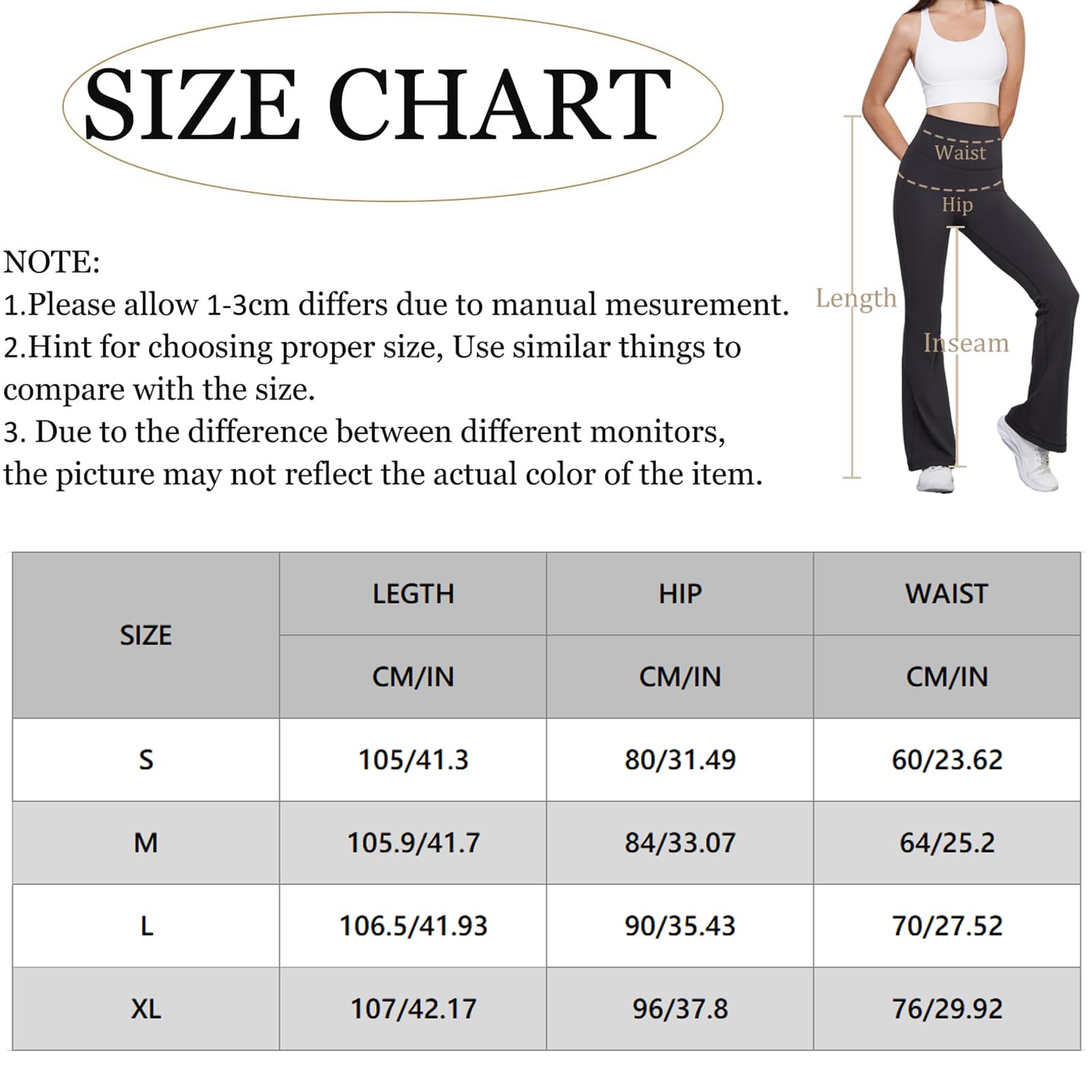 Pantalones de Yoga para Mujer Cintura Alta Flared Leggings Control de Barriga Elasticos Yoga de Pants para Pilates Ejercicio Fitness Trabajo Casuales