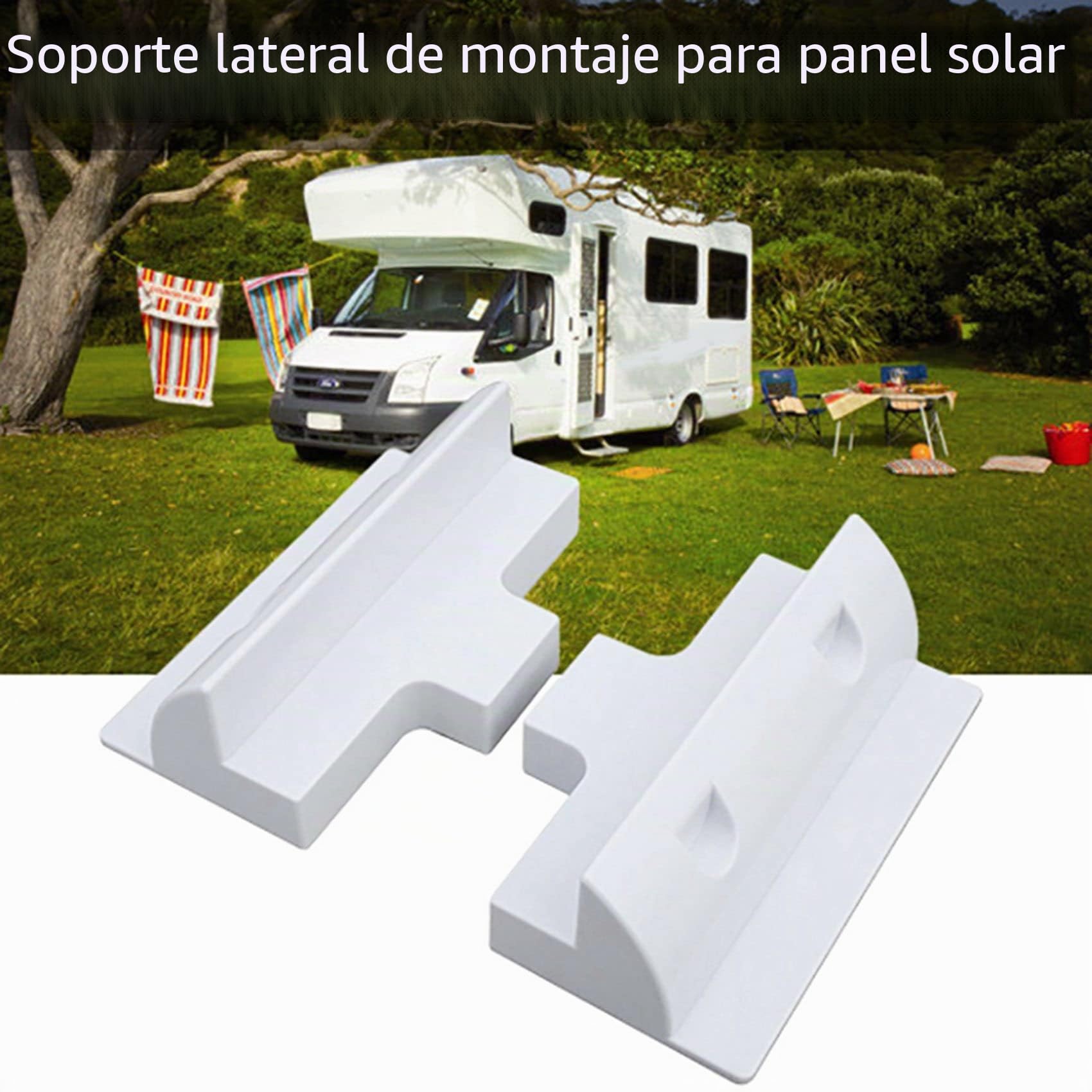 Kit de 4 soportes de montaje lateral para panel solar para , , caravana