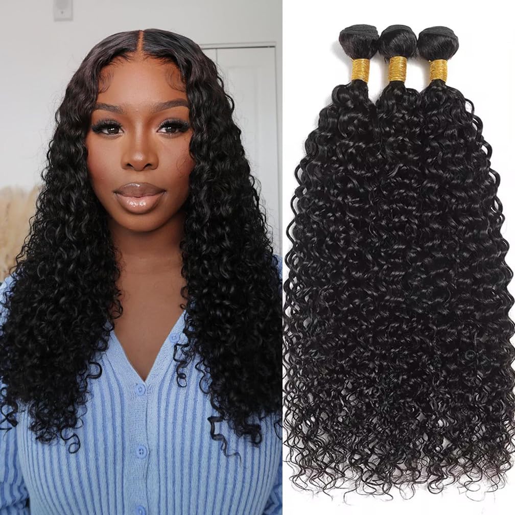 Amazon.com : Water Wave Hair Bundles Human Hair Bundles  display picture 3