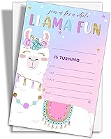 Vista 10 de Invitaciones de fiesta de cumpleaños con neón y brillo, 20 unidades. Invitaciones temáticas de cumpleaños "Let's Glow Crazy" con sobres - HBYQK-B02