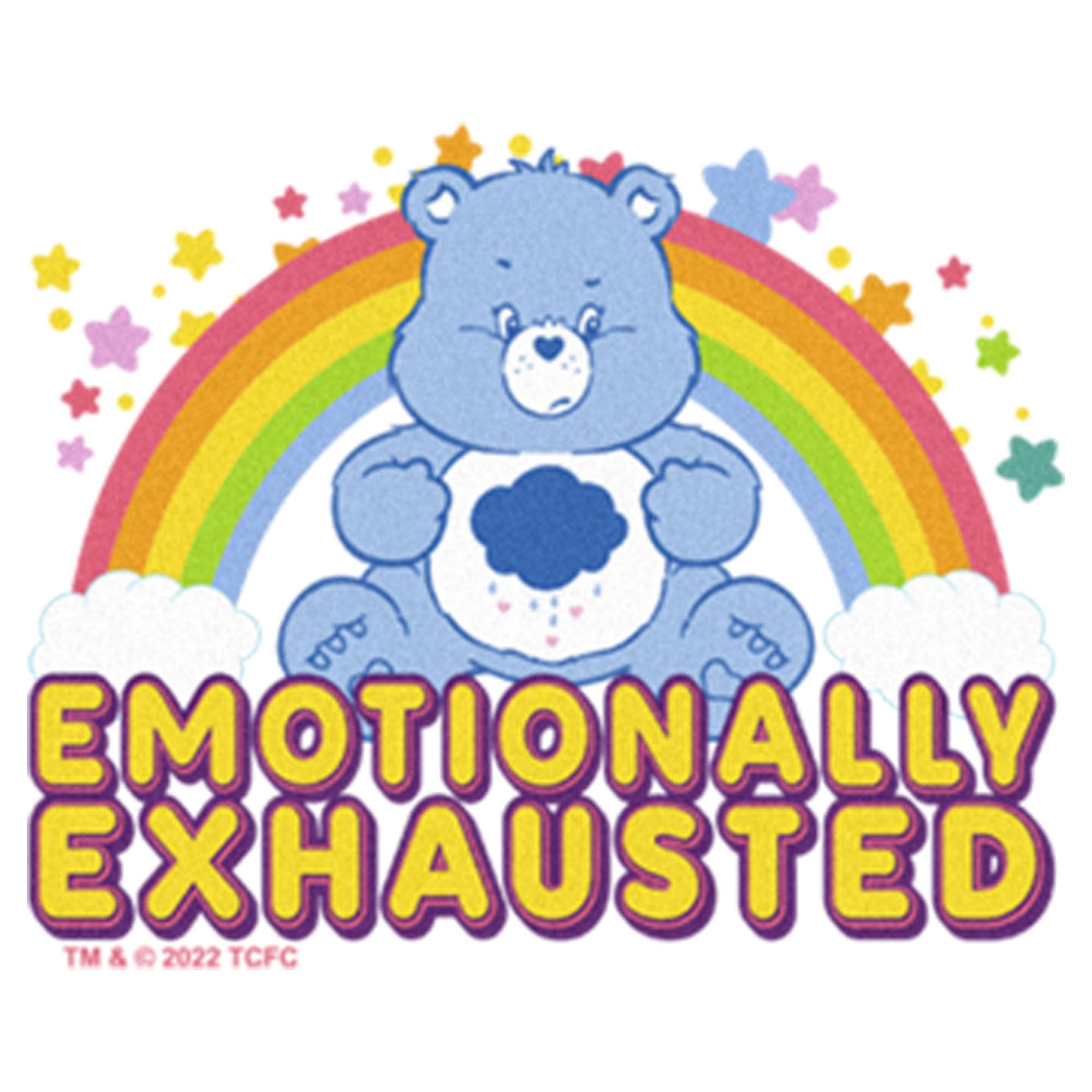 Infant's Care Bears Emotionally Exhausted Grumpy Bear Bodysuit - White - 6 Months