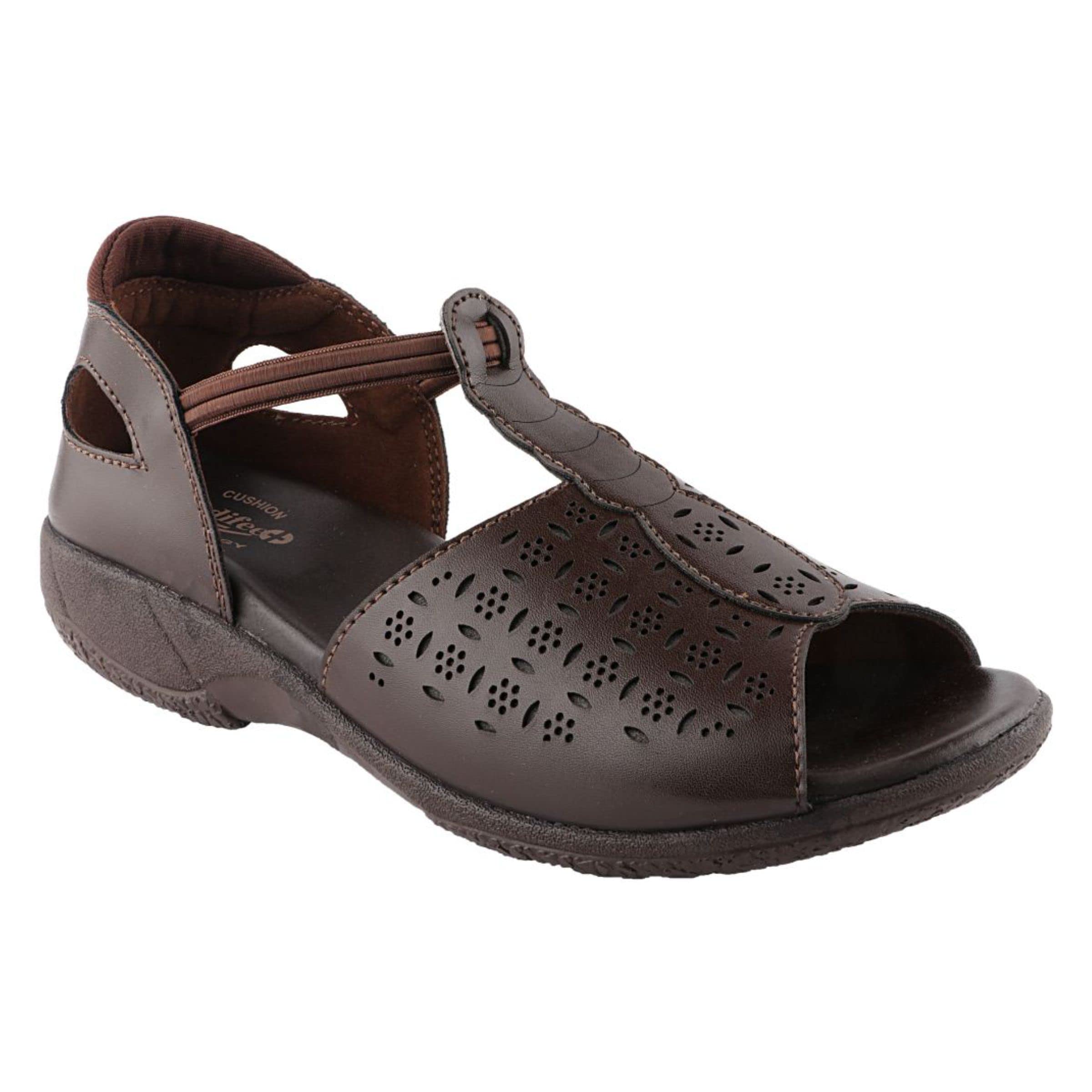Women's Open-Toe Laser Cut Sandals-image-40