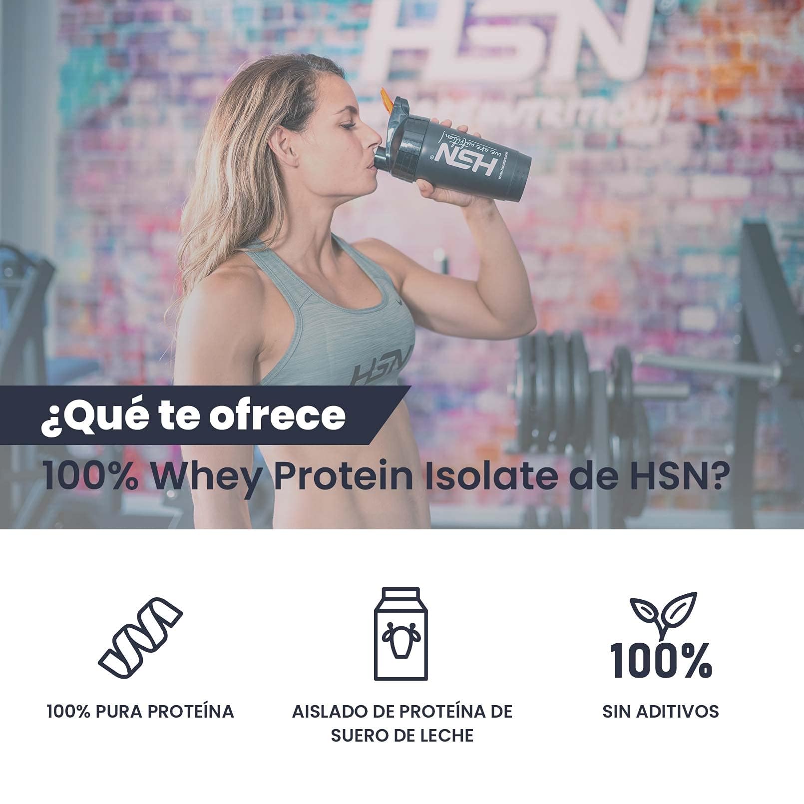 HSN Aislado de Proteína de Suero CFM Sin Edulcorantes | Neutro 500g | 100% Whey Protein Isolate | No Incluye Dosificador | No-GMO Vegetariano Sin Gluten ni Soja