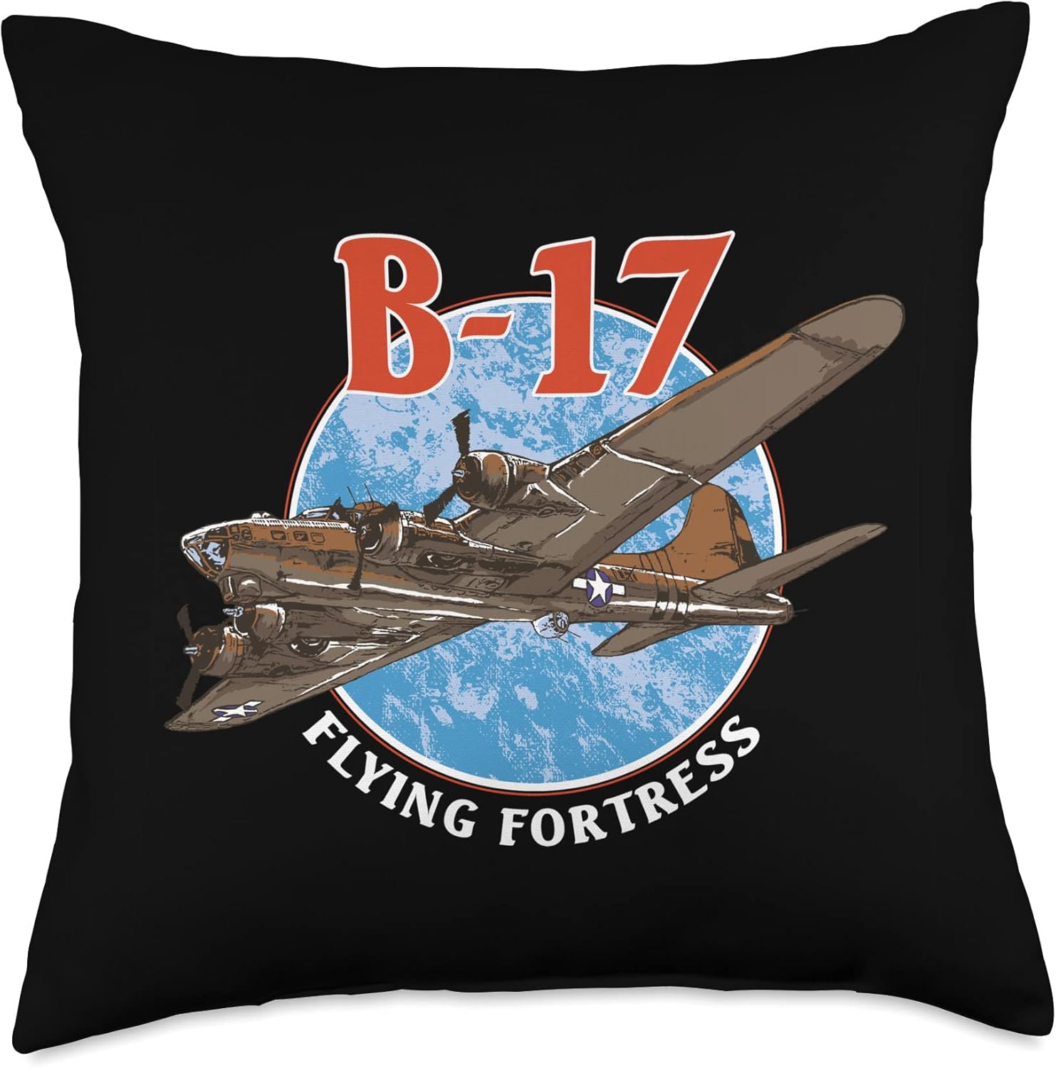 B-17 Flying Fortress World War 2 Throw Pillow