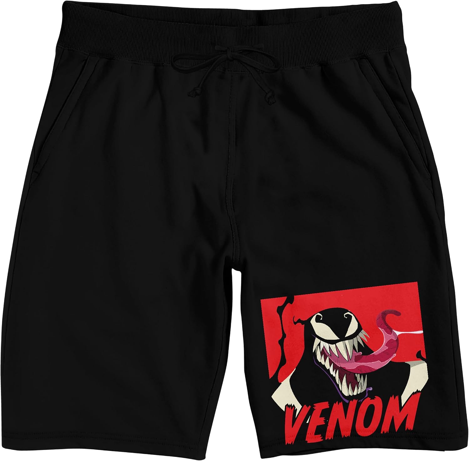 Marvel Universe Publishing Art Venom Men's Black Sleep Pajama Shorts