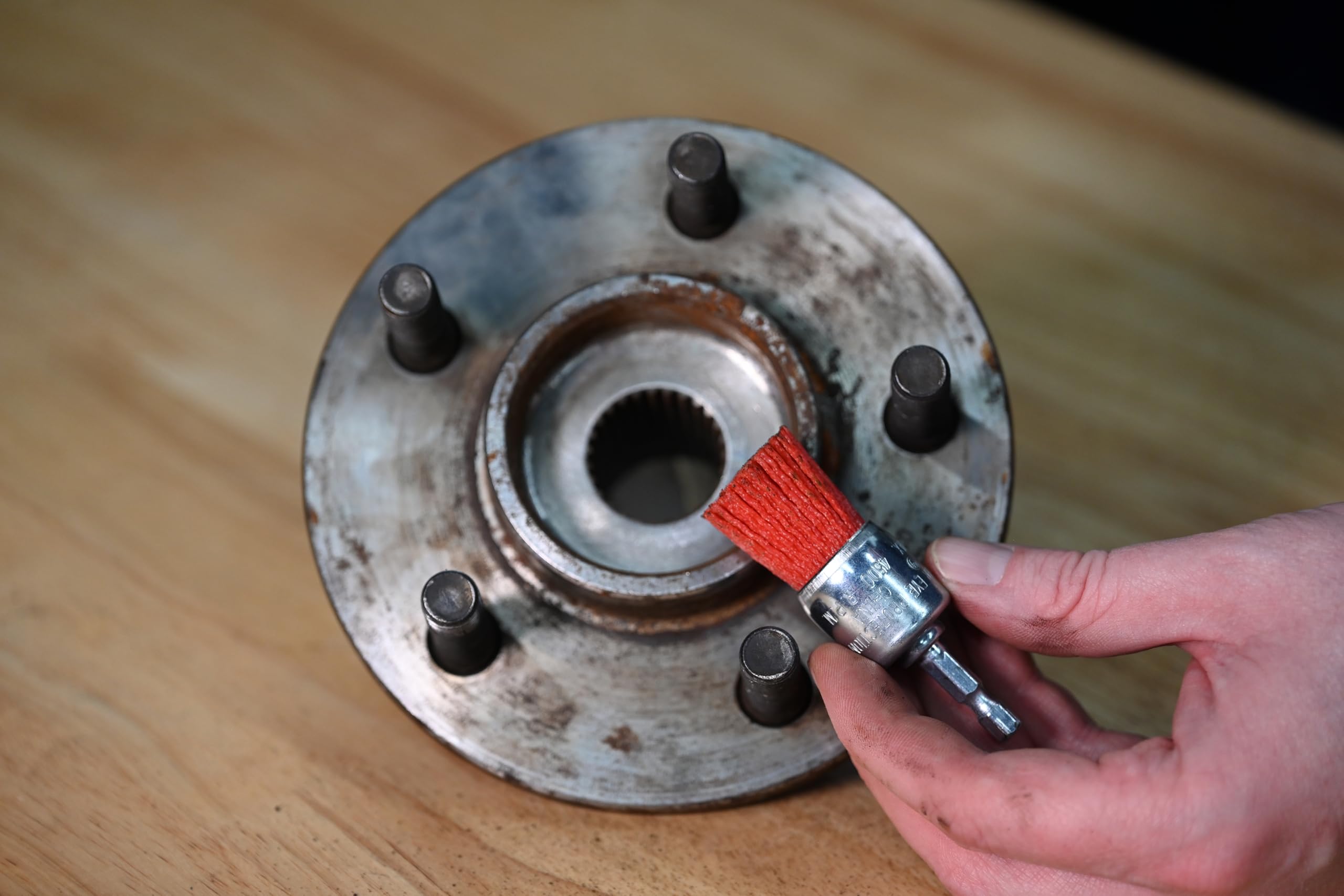 Nylon Abrasive End Brush - 1 Inch Coarse -6