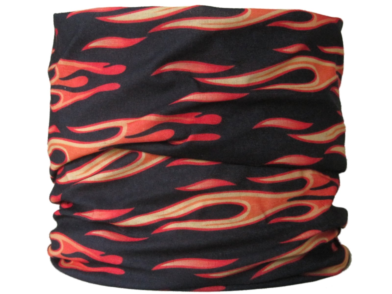 Multifunctional Headwear Black and Yellow Flame