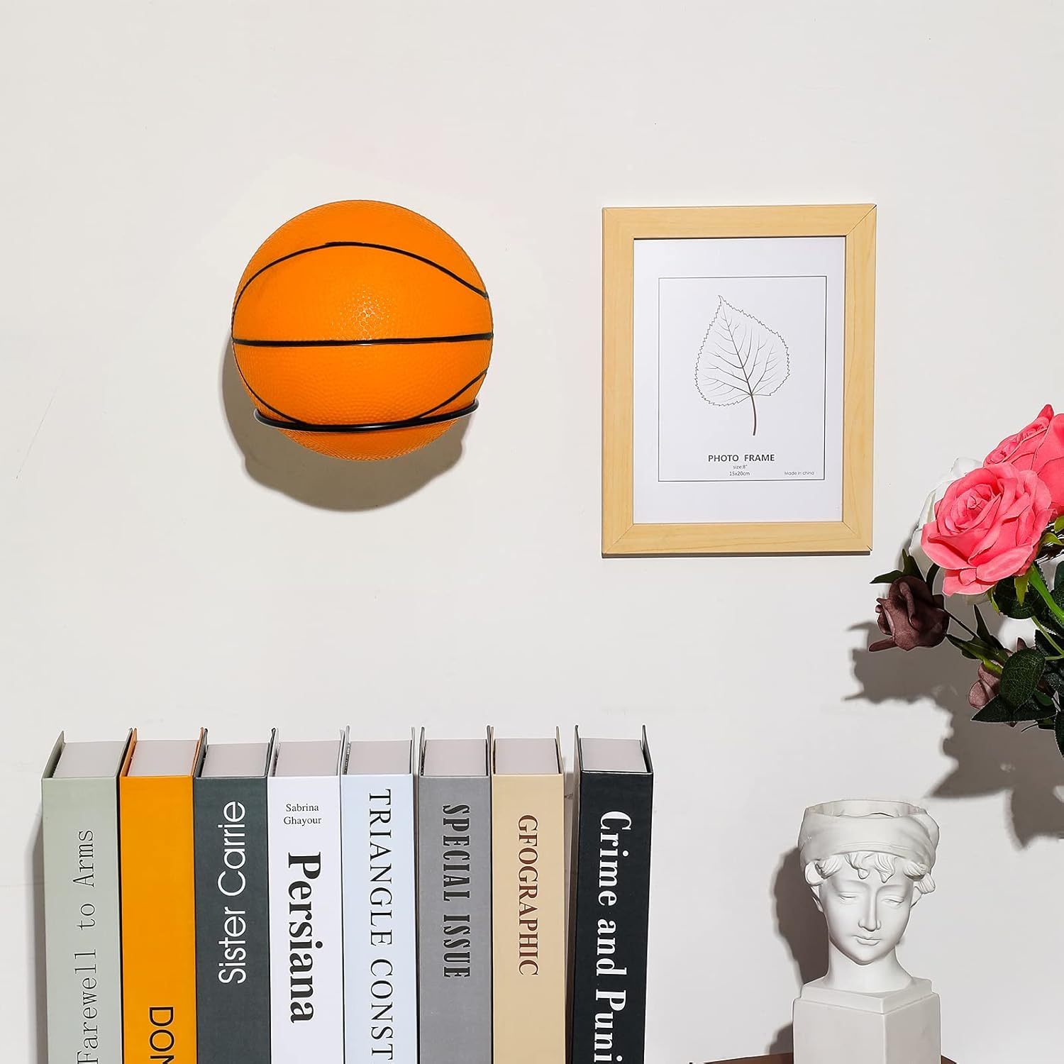 Threan Mounted Ball Wall Storage Display Ball Storage Universal Ball Rack Metal Ball Holder Black Ball Rack Holder for Basketball Football Volleyball Soccer Storage Display (6) : Sports & Outdoors