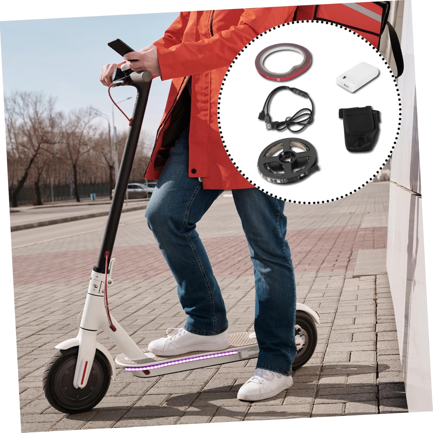 Scooter Scooters Scooter Parts Scooter Light Strip Scooter Accessory Scooter Parts Light Strip Supply