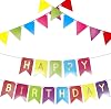 Premium Reusable Birthday Party Decorations - Happy Birthday Banner & Birthday Bunting - Birthday Banners spell Happy Birthday, Happy Easter, Happy Eid more - Birthday Decoration for Men Women