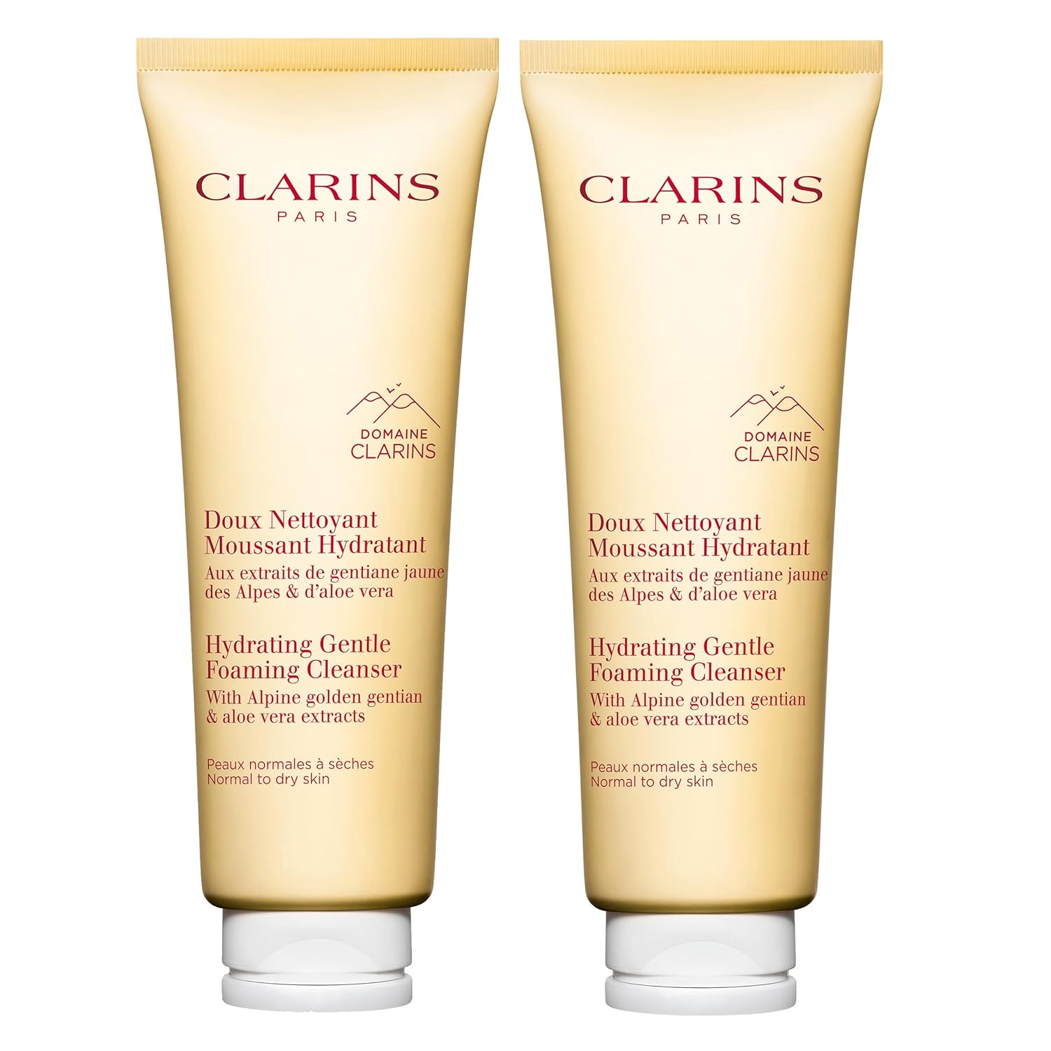Clarins Hydrating Gentle Foaming Face Cleanser | Cleanses, Soothes, and Softens | Contains Aloe Vera to Boost Hydration | Soap-Free | SLS-Free| Normal To Dry Skin Type