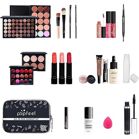 Amazon Co Jp Zsl メイクセット 初心者化粧品キット 24点 コスメセット プライマリメイクセット 防水 防汗 信頼性高い 初心者向け 年齢や性別問わず 韓国風 ナチュラルメイク 化粧品バッグ付 ビューティー