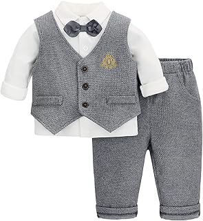famuka Baby,Clothing,Baby Boys 0-24m,Outfits & Clothing Sets famuka Baby Suits Boy Formal Outfit Baptism Wedding Baby Clothing Set