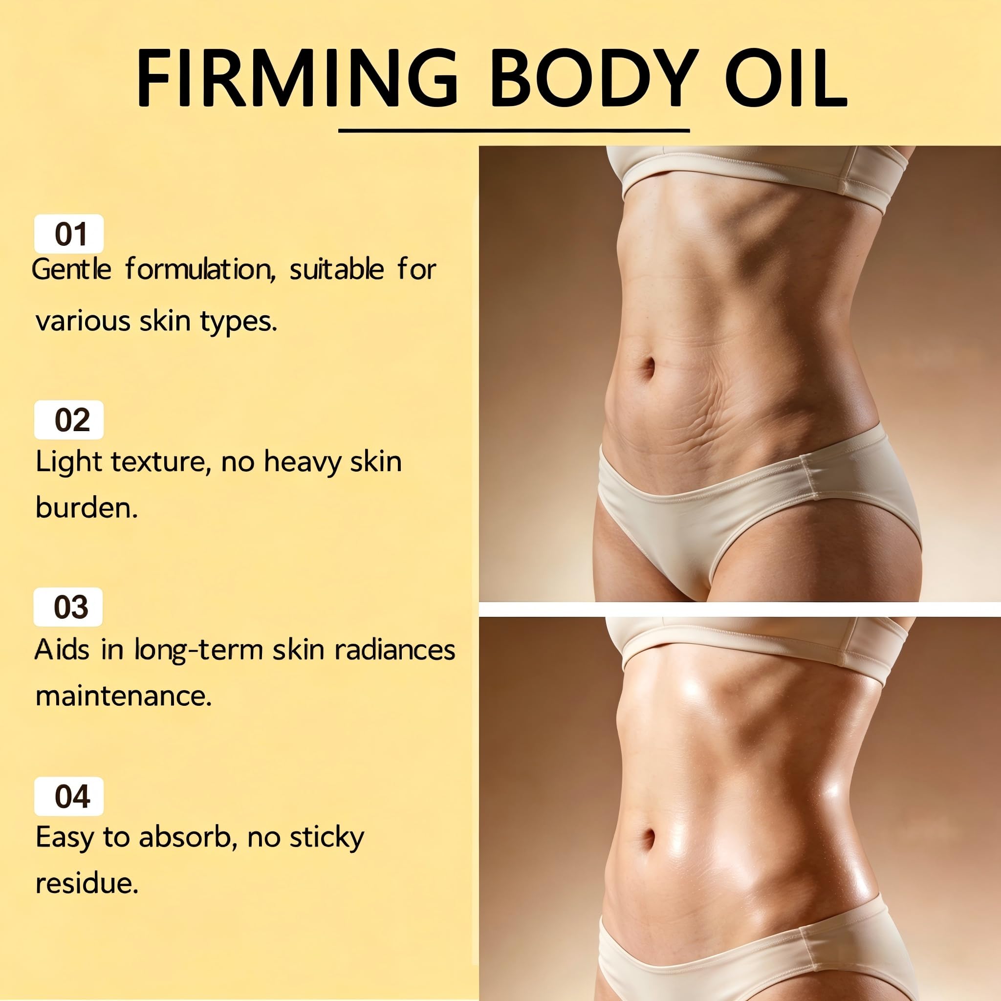 Crema rassodante per il corpo anti-cellulite, lozione per il corpo al collagene antirughe, olio per il corpo per una maggiore elasticità, lozione per il corpo rassodante e idratante (6 pezzi)