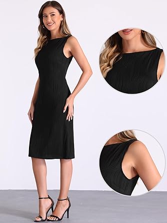 Allegra K 2 pezzi abito in pizzo per donna senza maniche Fishtail tubino abiti e coprispalle crop, Azzurro, XS