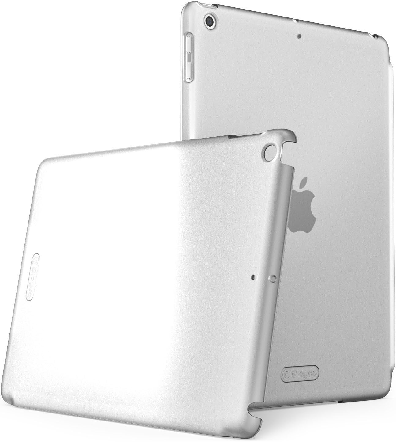 New iPad 9.7 2018/2017 Case, Clayco Clear Back Protector Lightweight Slim Fit for iPad 9.7 Case Compatible with Offical Apple Smart Covers and Keyboard (Frost)
