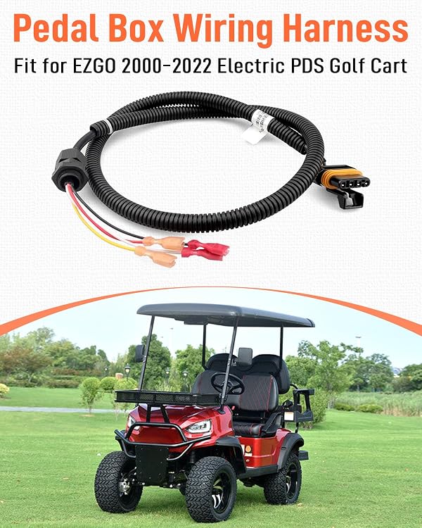 Quaneguzy Pedal Box Wiring Harness Fit for EZGO 2000-2022 Electric PDS Golf Cart Replace 6811 BP-6811 25879G05 25879-G05 by Quaneguzy - Used condition - Image 2