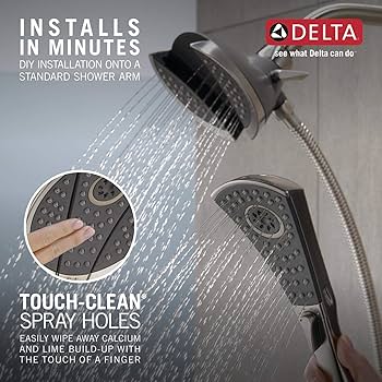 Delta Faucet 4-Spray In2ition Dual Shower Head with Handheld