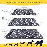Tapis de lit pour chiens, matelas de chauffage réversible et de refroidissement pour chiens , lit de chat, doux, essentiels pour chiots, tapis de caisse pour chat à la machine pour Kennel, cage, utilisation intérieure/extérieure, gris, moyen (30x18x1.1) in/76x46x3 cm)