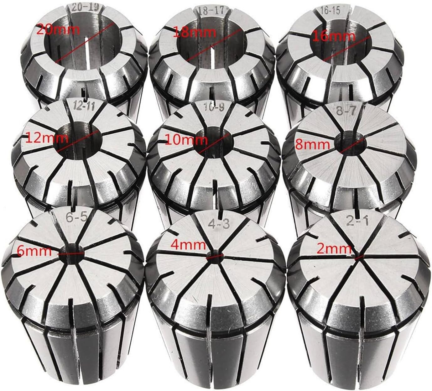 ER32 Precision Spring Collet 2/4/6/8/10/12/16/18/20mm Workholding Tools Tool Holder ER32 2mm-20mm