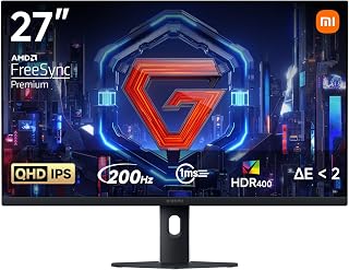 スポンサー Xiaomi G27Qi 27インチ ゲーミングモニター WQHD 2560×1440 200Hz Fast IPS 1ms GTG | 10bit sRGB100% DCI-P3 95% ΔE<2 | VESA DisplayHDR 400 | AMD FreeSync Premium | TÜV認証 ブルーライト低減 | DP1.4×2 HDMI2.0×2 VESA対応