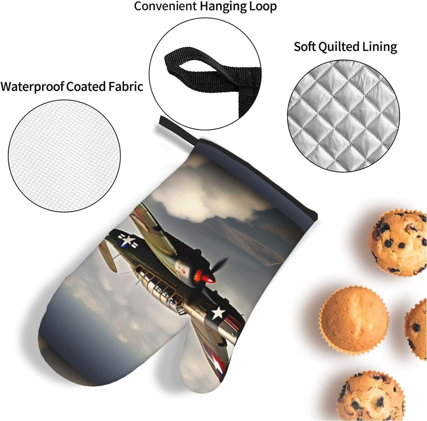 World War 2 Aircraft Airplane 2-standard-scale-2_00x Kitchen baking four piece set, fit for cooking and baking, oven, microwave, and outdoor barbecue