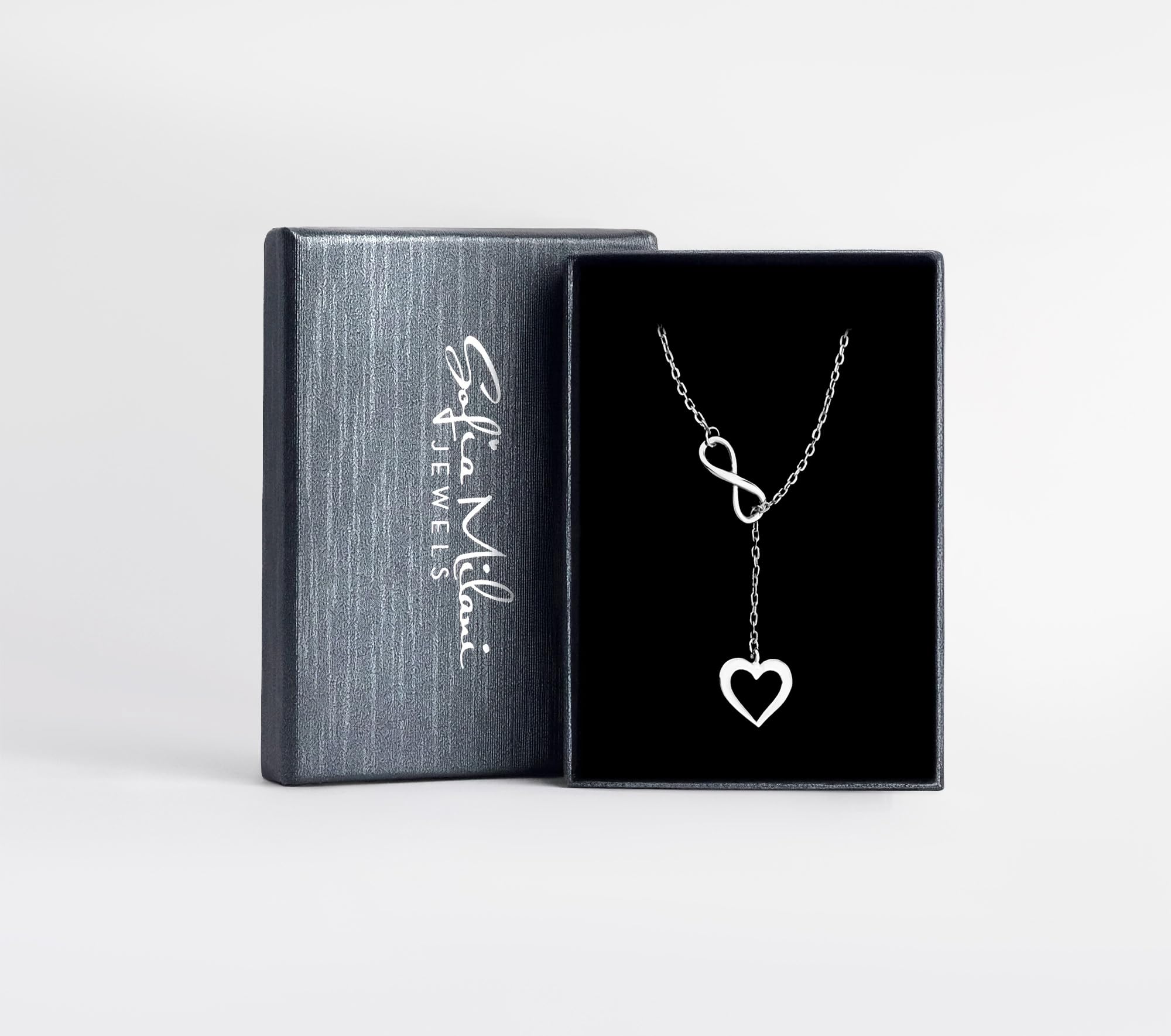 Sofia Milani - Collana da Donna in Argento 925 - Ciondolo a Cuore Infinito