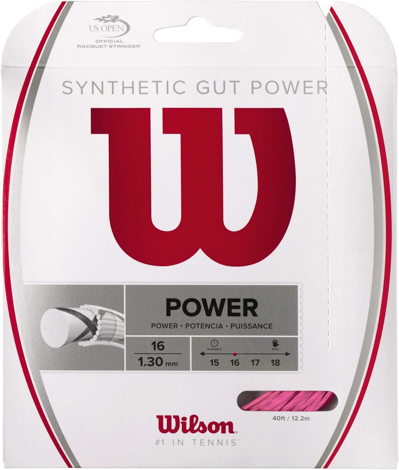 WILSON Synthetic Gut Power 40-Feet Tennis String Set