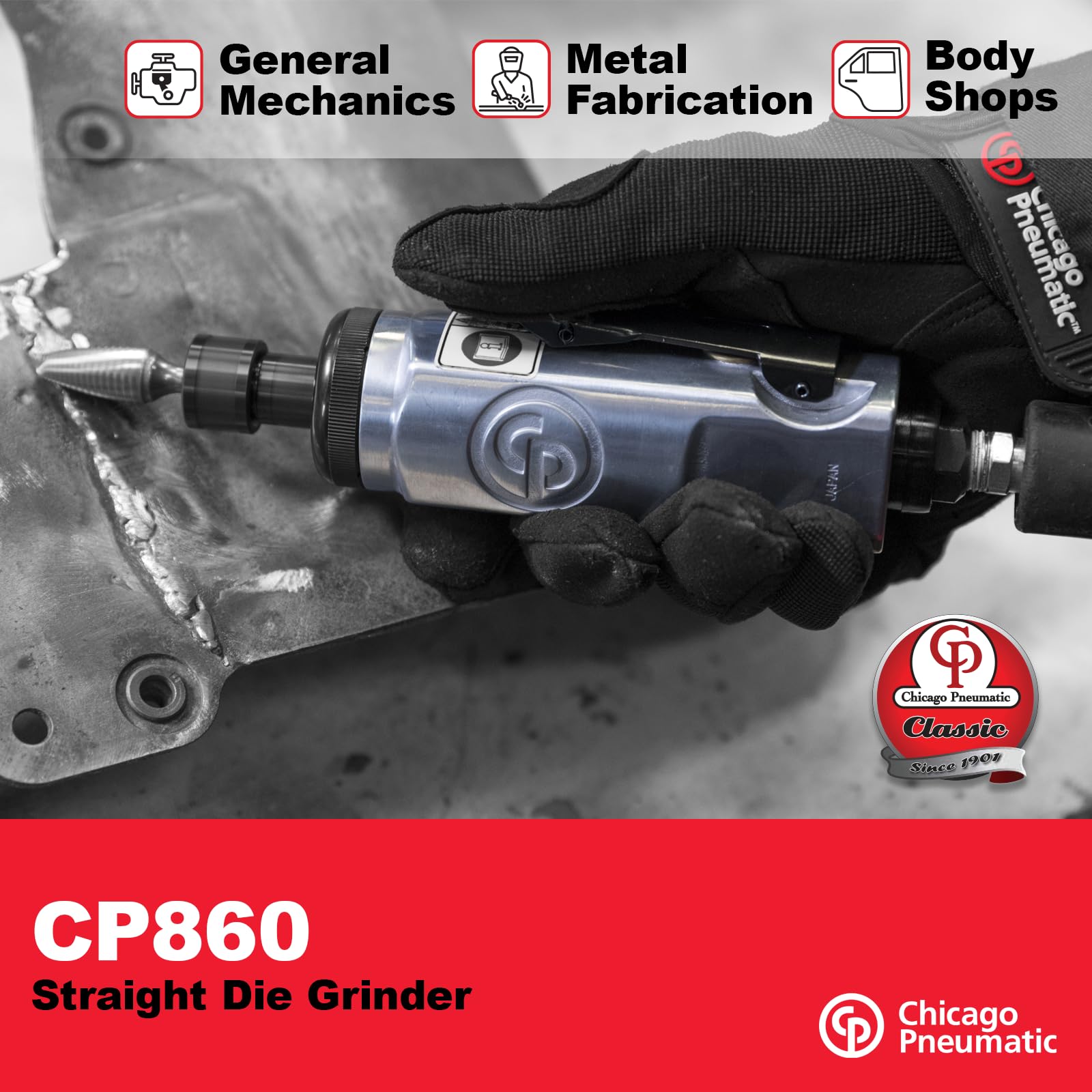 Chicago Pneumatic Die Grinder - Powerful Air Tool -4 Chicago Pneumatic Die Grinder - Powerful Air Tool -4
